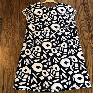 Navy and white shift dress from LOFT.